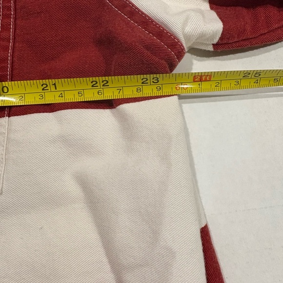 Carolina Blues Plus American Flag Button-Up 100% Cotton Shirt Size 20 - Picture 3 of 6